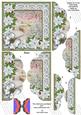 Ice Snowscene2 Poinsettia 5in Scalloped Side Stacker