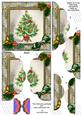 Elegant Tree Holly 5in Scalloped Side Stacker