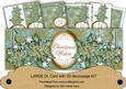 Dteal Gold Flake Christmas Wishes Large Dl Card Kit