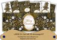 Black Gold Flake Merry Christmas Large Dl Decoupage Card Kit
