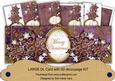 Purple g Flake Merry Christmas Large Dl Decoupage Card Kit