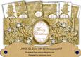 Cream Gold Flake Merry Christmas Large Dl Decoupage Card Kit