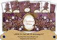 Purple g Flake Christmas Wishes Large Dl Decoupage Card Kit