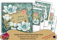 Teal Magnolia Wedding Anniversary 8in Extreme Decoupage Kit