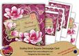 Cerise Magnolia Weddinganniversary 8in Extreme Decoupage Kit