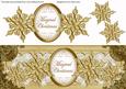 Cream Goldflake Magical Christmas Large Dl Topper