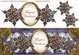 Dark Blue Goldflake Magical Christmas Large Dl Topper