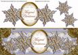 Pale Blue Goldflake Magical Christmas Large Dl Topper