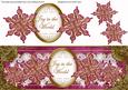 Cerise Goldflake Joy to the World Large Dl Topper