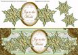 Mint Goldflake Joy to the World Large Dl Topper