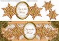 Peach Goldflake Joy to the World Large Dl Topper