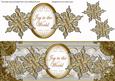 Silver Goldflake Joy to the World Large Dl Topper