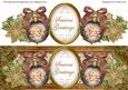 Snowy Village Bauble Seasons Greetings Large Dl Topper