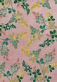 Dusky Pink Oriental Green Ferns A4 Backing Paper