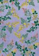 Blue Oriental Green Ferns A4 Backing Paper