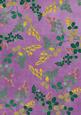 Purple Oriental Green Ferns A4 Backing Paper