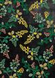 Black Oriental Green Ferns A4 Backing Paper