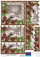 Winter Walk Bronze Poinsettia 5in Zig Zag Bottom Stacker