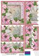 Pink Snowscene2 Poinsettia 5in Zig Zag Bottom Stacker