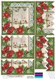 Winter Pub Poinsettia 5in Zig Zag Bottom Stacker