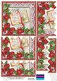 Glory Book Red Poinsettia 5in Zig Zag Bottom Stacker