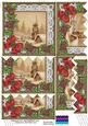 Snow Steeple Poinsettia 5in Zig Zag Bottom Stacker