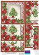 Elegant Tree Red Poinsettia 5in Zig Zag Bottom Stacker