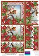 Red Robin Poinsettia 5in Zig Zag Bottom Stacker