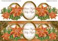 Borange Poinsettia Silent Night Large Dl Decoupage Topper
