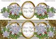 Silver Poinsettia Silent Night Large Dl Decoupage Topper