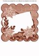 Dpink Poinsettia Edge1 8in Scallop Card Insert Panel Sheet