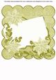 Natural Poinsettia Edge1 8in Scallop Card Insert Panel Sheet
