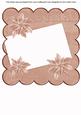 Dpink Poinsettia Edge2 8in Scallop Card Insert Panel Sheet