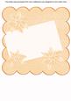 Peach Poinsettia Edge2 8in Scallop Card Insert Panel Sheet
