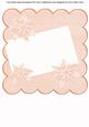 Pink Poinsettia Edge2 8in Scallop Card Insert Panel Sheet