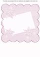 Plilac Poinsettia Edge2 8in Scallop Card Insert Panel Sheet