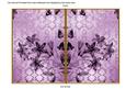 Lilac Flower Side Damask 7x5in Cut and Fold Card