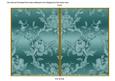 Dteal Metallic All Over Rose 7x5in Cut and Fold Card
