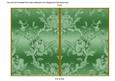 Mid Green Metallic All Over Rose 7x5in Cut and Fold Card