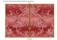 Pinkred Metallic All Over Rose 7x5in Cut and Fold Card