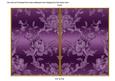 Purple Metallic All Over Rose 7x5in Cut and Fold Card