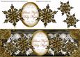 Black Goldflake Silent Night Large Dl Decoupage Topper