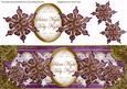 Dark Purple Goldflake Silent Night Large Dl Decoupage Topper
