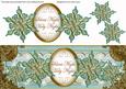 Dteal Goldflake Silent Night Large Dl Decoupage Topper