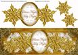 Gold Goldflake Silent Night Large Dl Decoupage Topper