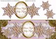 Lilac Goldflake Silent Night Large Dl Decoupage Topper