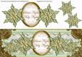 Mint Goldflake Silent Night Large Dl Decoupage Topper