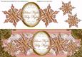 Pink Goldflake Silent Night Large Dl Decoupage Topper