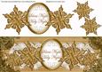 Vtea Goldflake Silent Night Large Dl Decoupage Topper