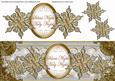 Silver Goldflake Silent Night Large Dl Decoupage Topper